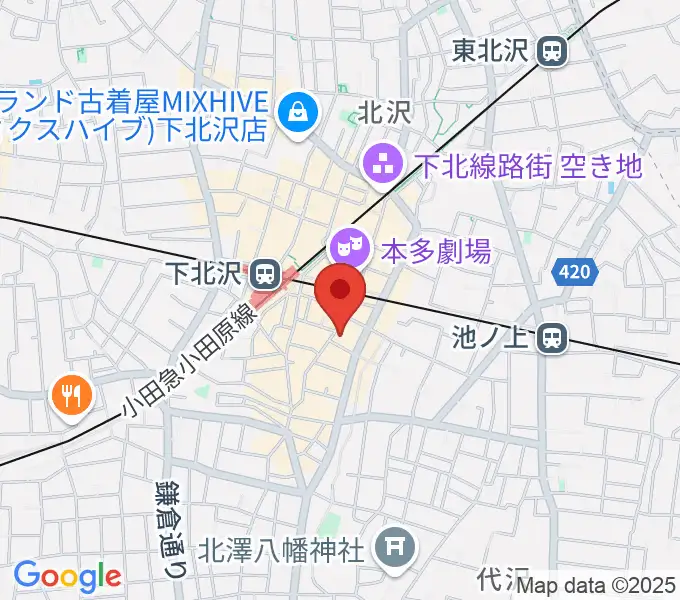 下北沢シャングリラの地図