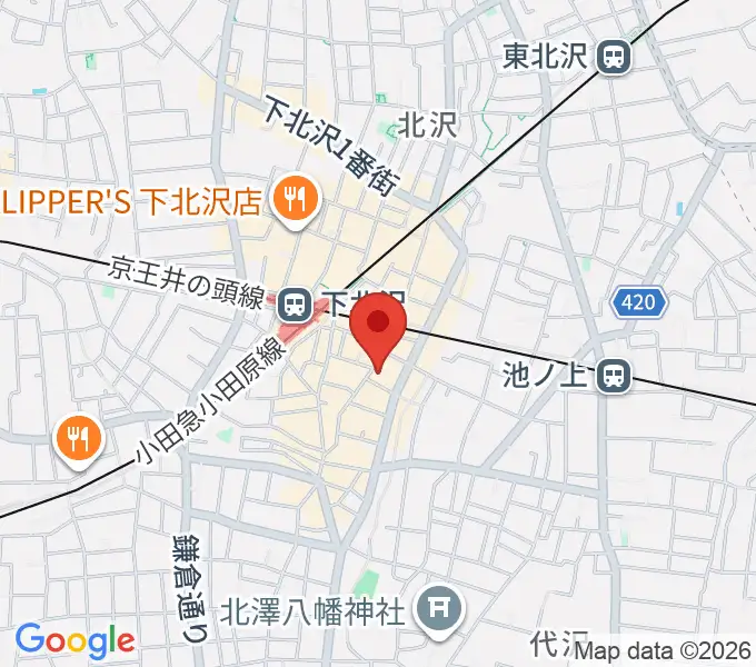 下北沢シャングリラの地図