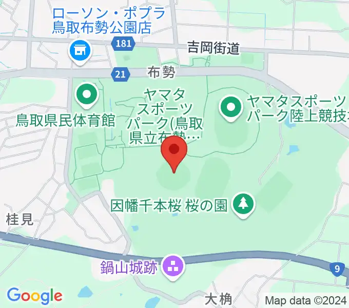 ヤマタスポーツパーク野球場の地図