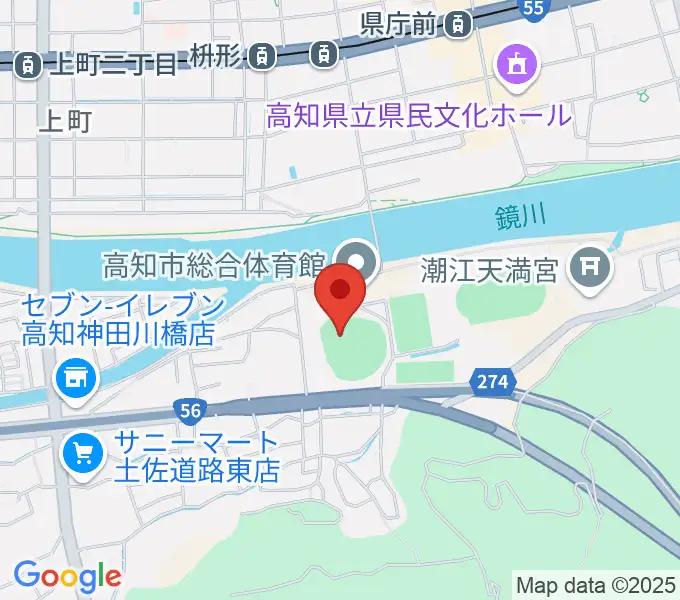 日本トーター野球場の地図