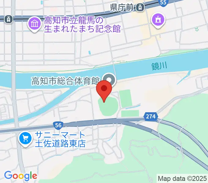 日本トーター野球場の地図