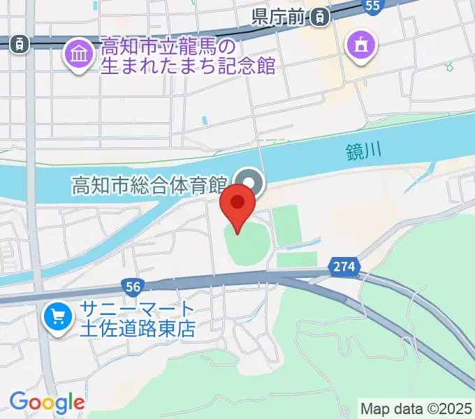 日本トーター野球場の地図