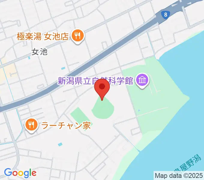 鳥屋野運動公園野球場の地図