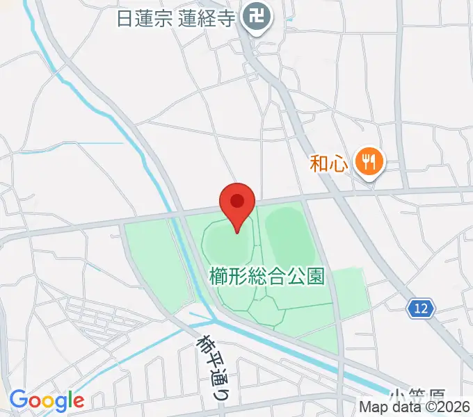 南アルプスジットスタジアムの地図