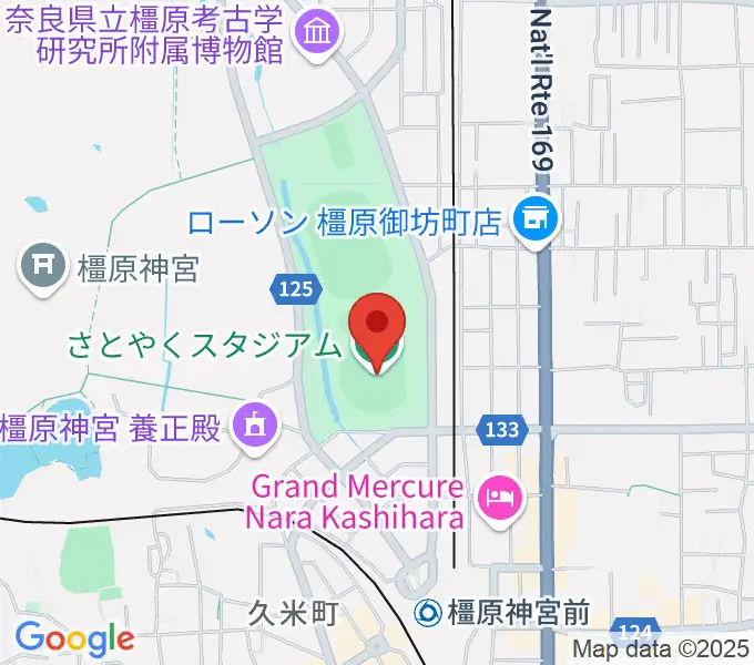 さとやくスタジアムの地図
