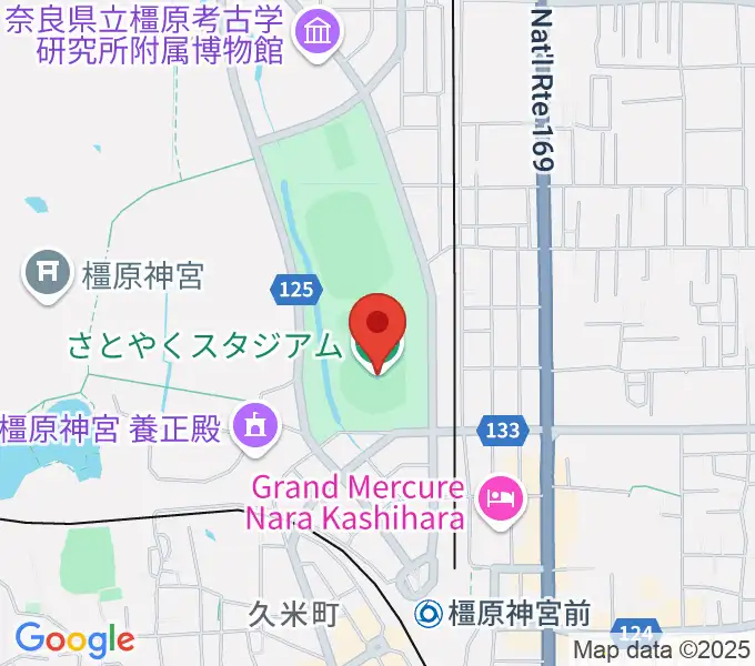 さとやくスタジアムの地図