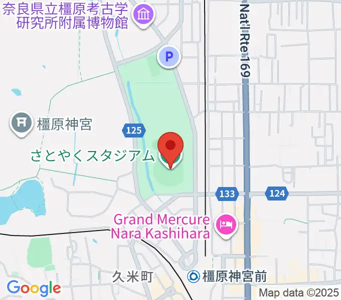 さとやくスタジアムの地図