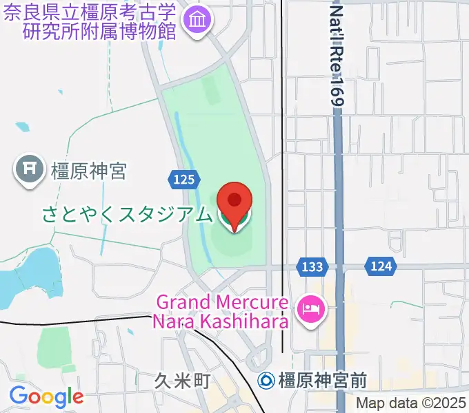さとやくスタジアムの地図