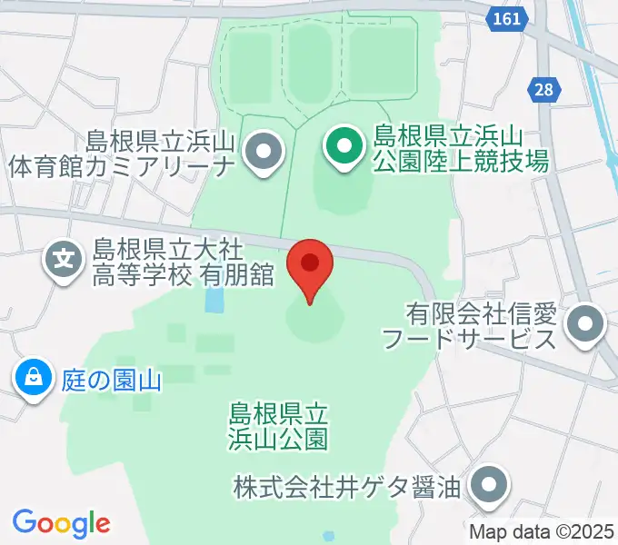 島根県立浜山公園野球場の地図