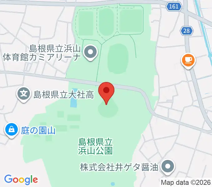 島根県立浜山公園野球場の地図