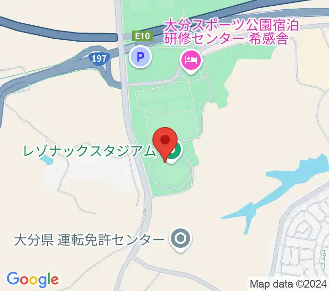 クラサススタジアムの地図