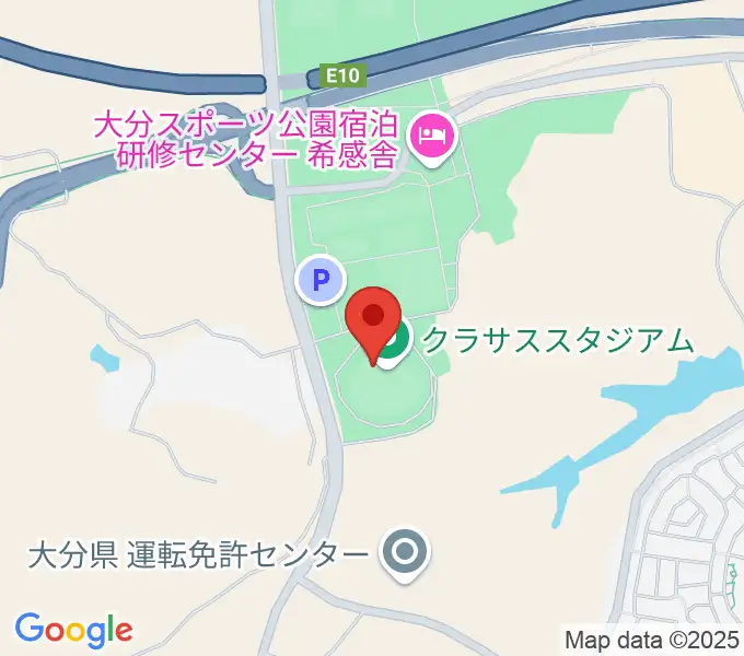 クラサススタジアムの地図