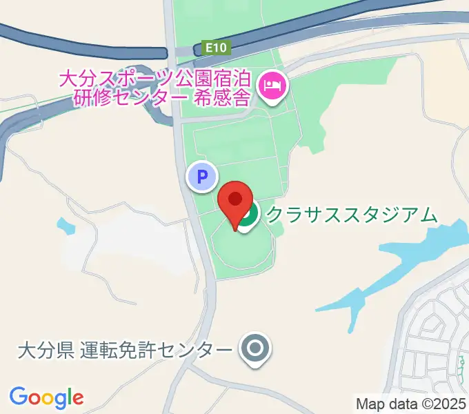 クラサススタジアムの地図