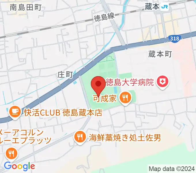 むつみスタジアムの地図