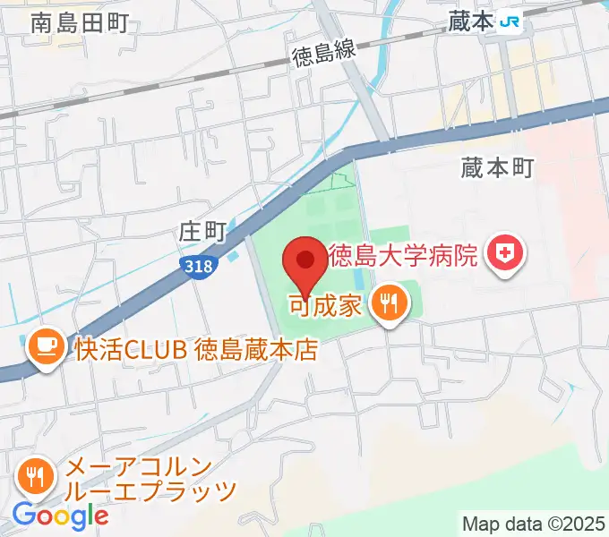 むつみスタジアムの地図