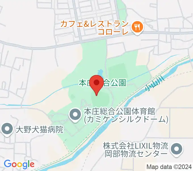 ケイアイスタジアムの地図