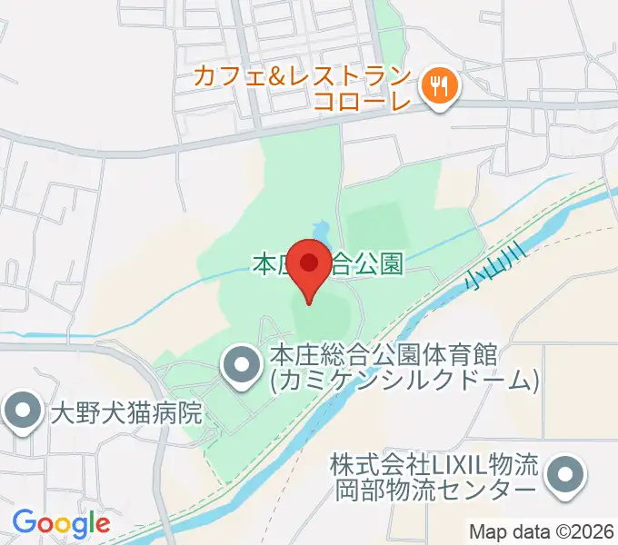 ケイアイスタジアムの地図