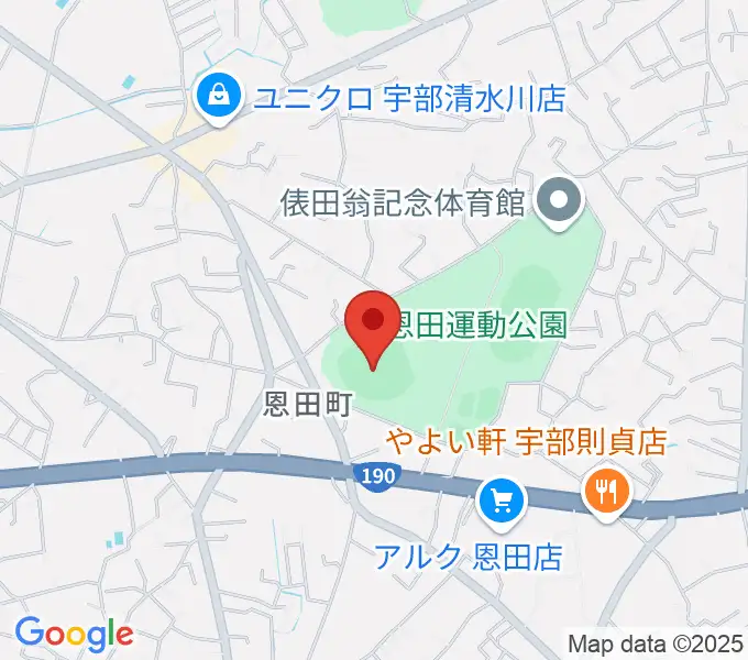 ユーピーアールスタジアムの地図