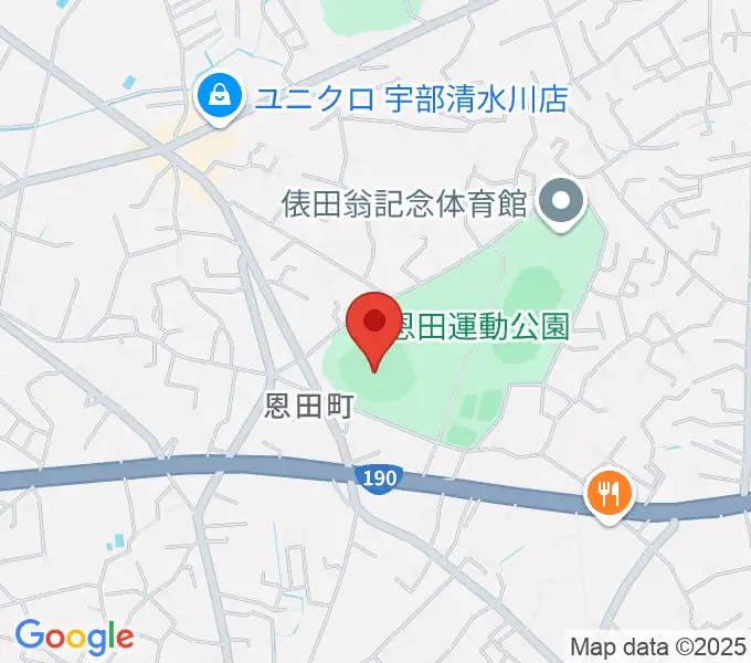 ユーピーアールスタジアムの地図