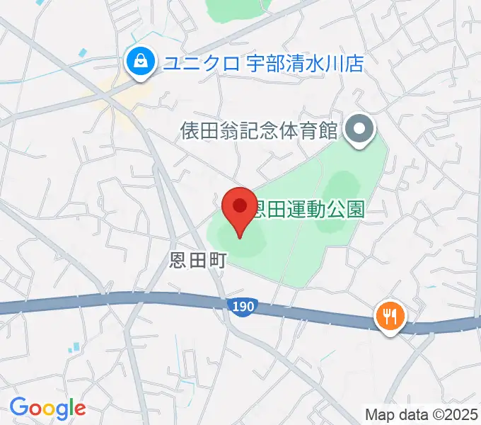 ユーピーアールスタジアムの地図