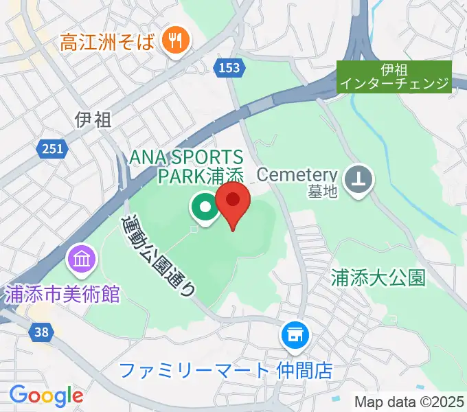 ANA BALL PARK浦添の地図