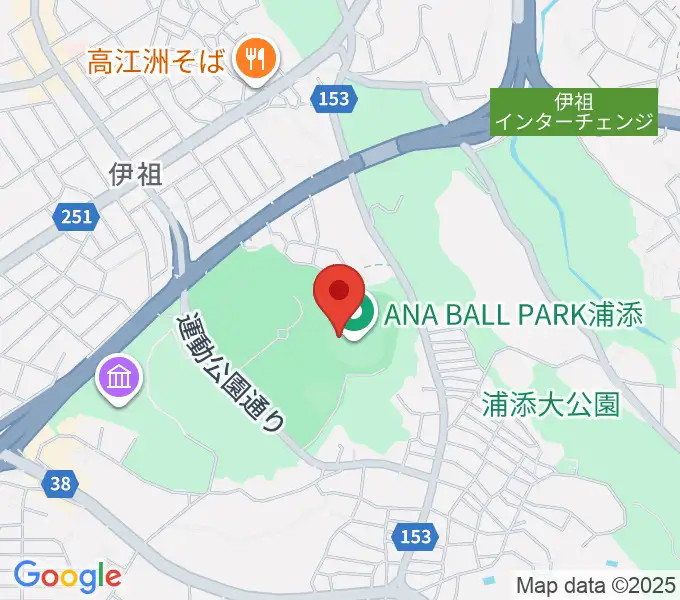 ANA BALL PARK浦添の地図