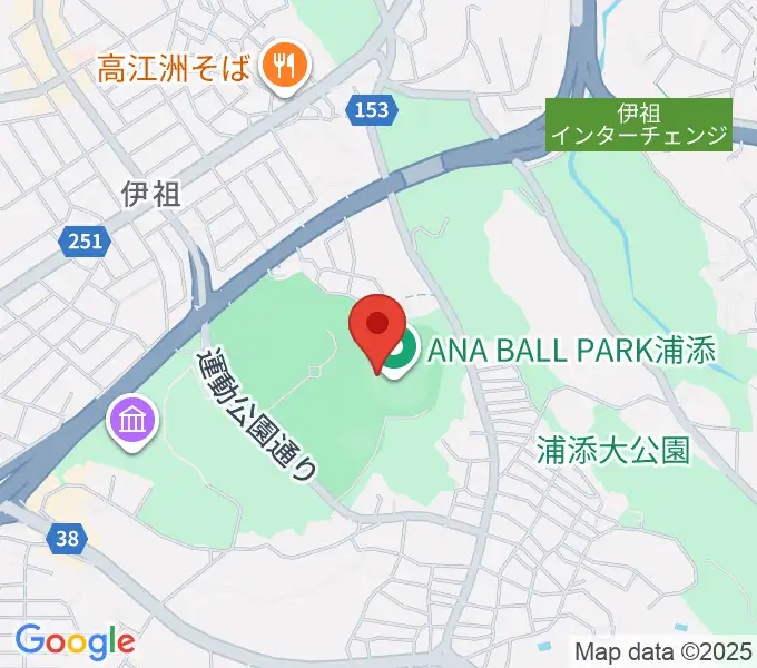 ANA BALL PARK浦添の地図