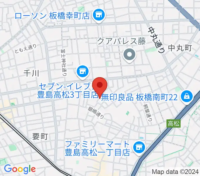 アルトフォニックスタジオの地図