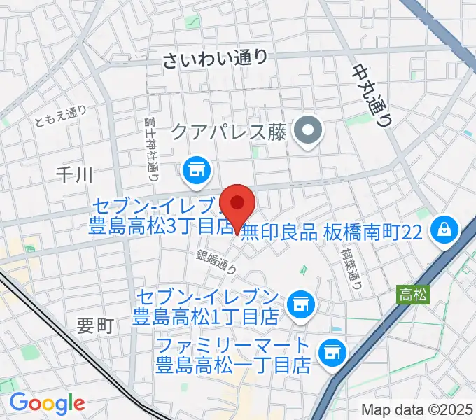 アルトフォニックスタジオの地図