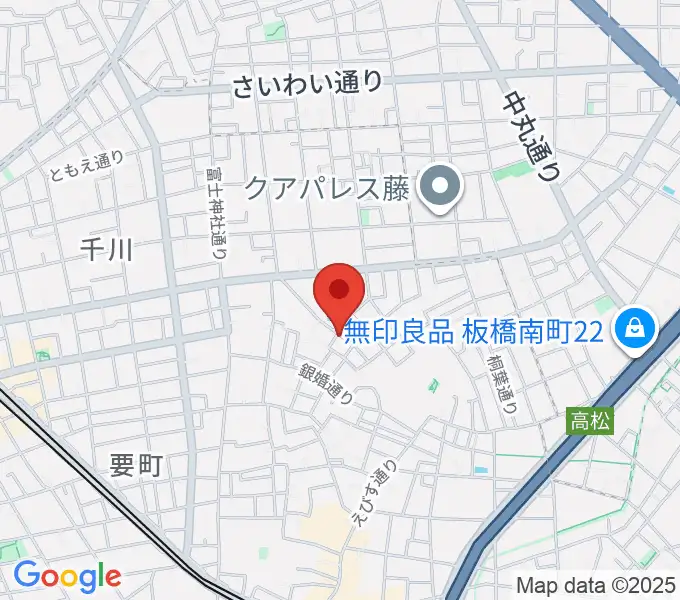 アルトフォニックスタジオの地図