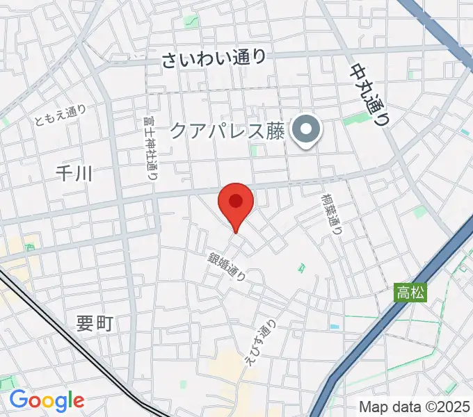 アルトフォニックスタジオの地図