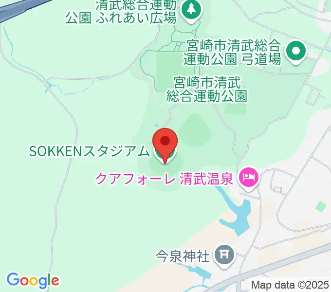 SOKKENスタジアムの地図