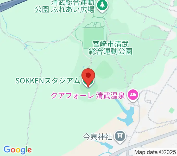 SOKKENスタジアムの地図