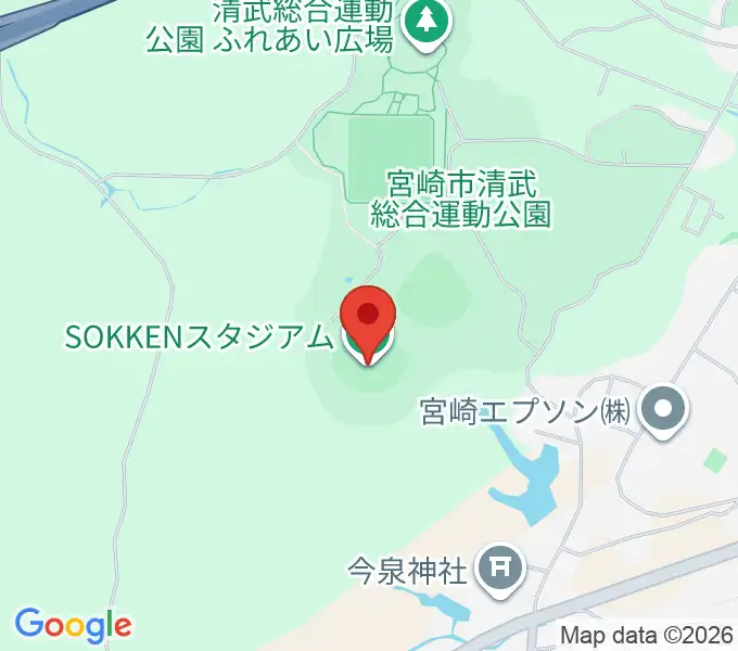 SOKKENスタジアムの地図