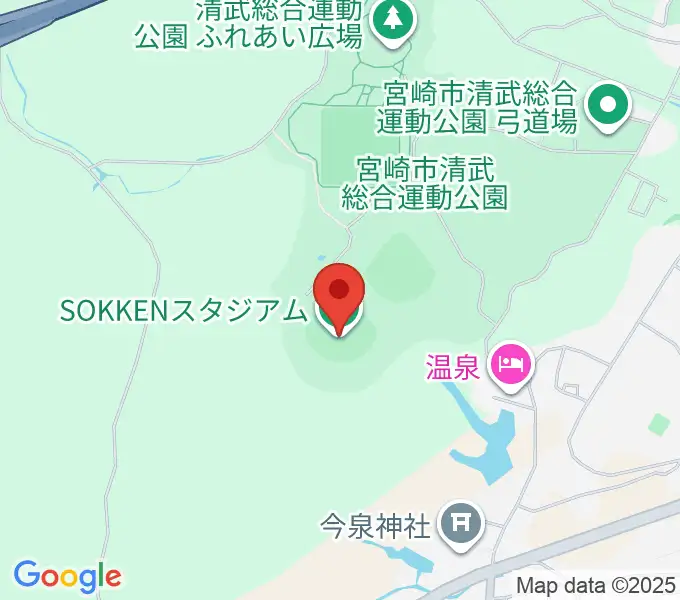 SOKKENスタジアムの地図