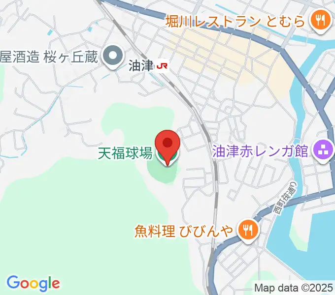 日南市天福球場の地図