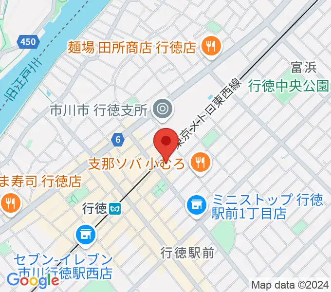 ワイルドフラワー・スタジオ行徳の地図