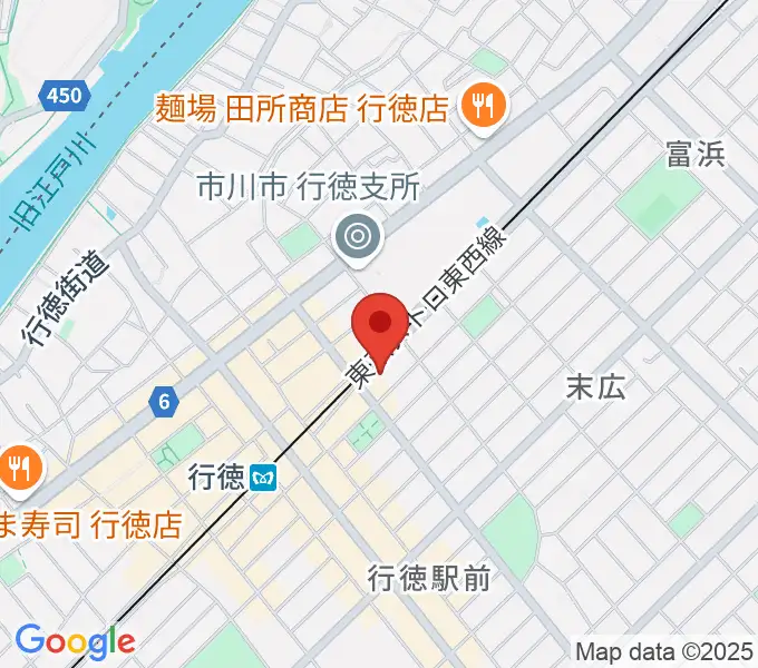 ワイルドフラワー・スタジオ行徳の地図