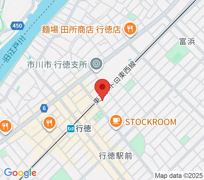 ワイルドフラワー・スタジオ行徳の地図