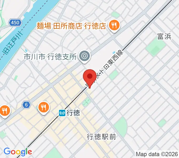 ワイルドフラワー・スタジオ行徳の地図