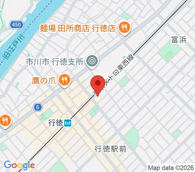 ワイルドフラワー・スタジオ行徳の地図