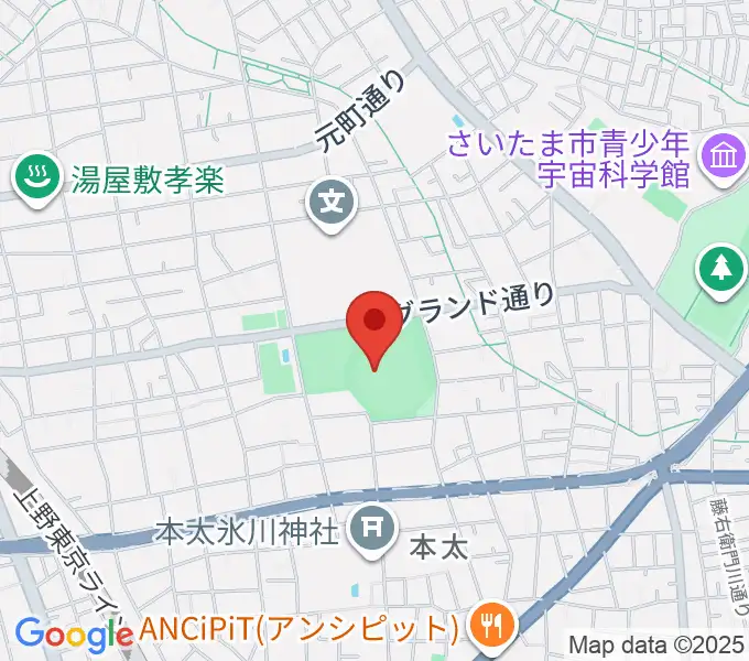 アイル・スタジアム浦和の地図