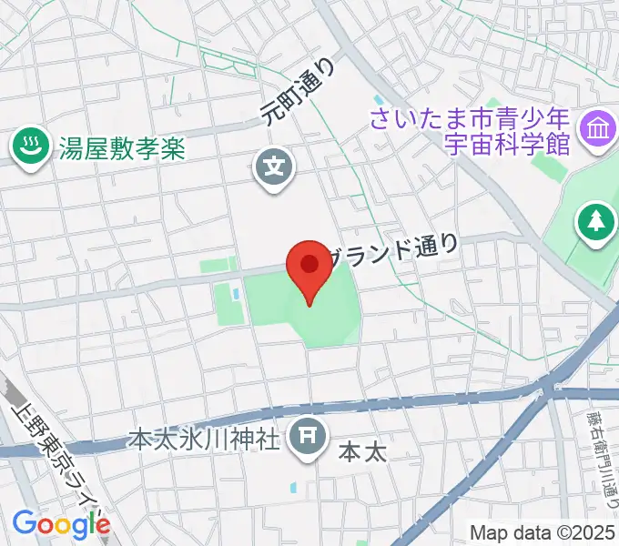アイル・スタジアム浦和の地図