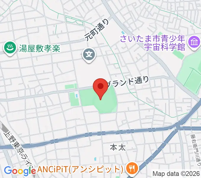 アイル・スタジアム浦和の地図