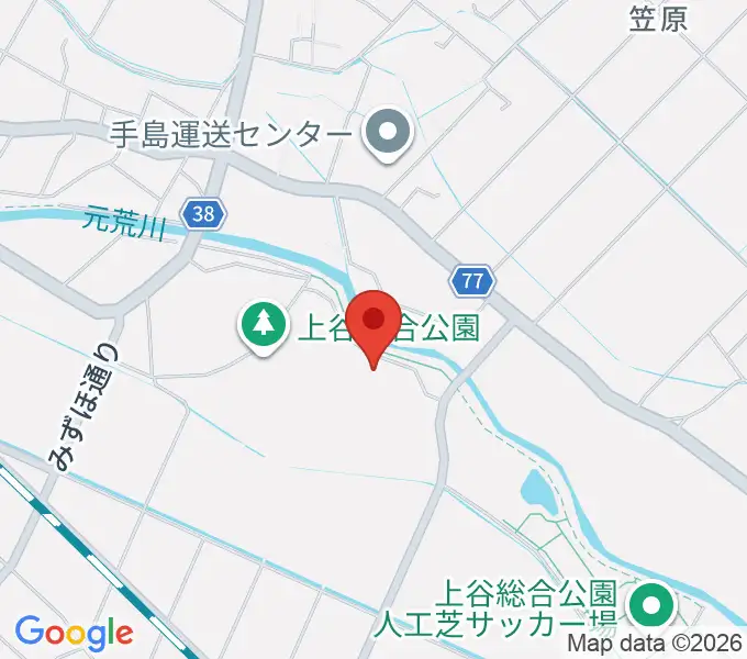 鴻巣フラワースタジアムの地図