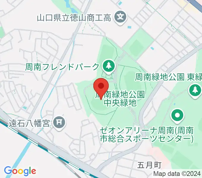 周南市野球場の地図