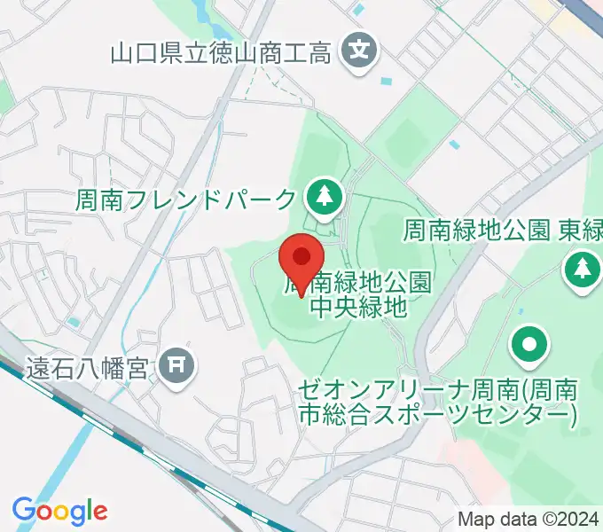 周南市野球場の地図