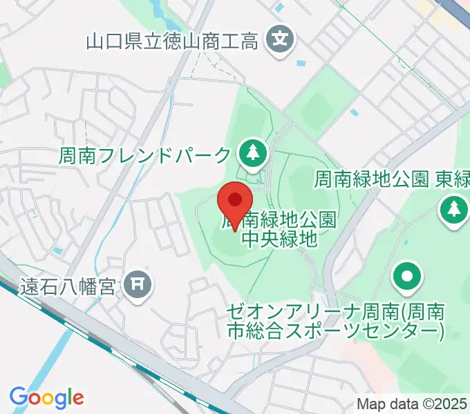 周南市野球場の地図