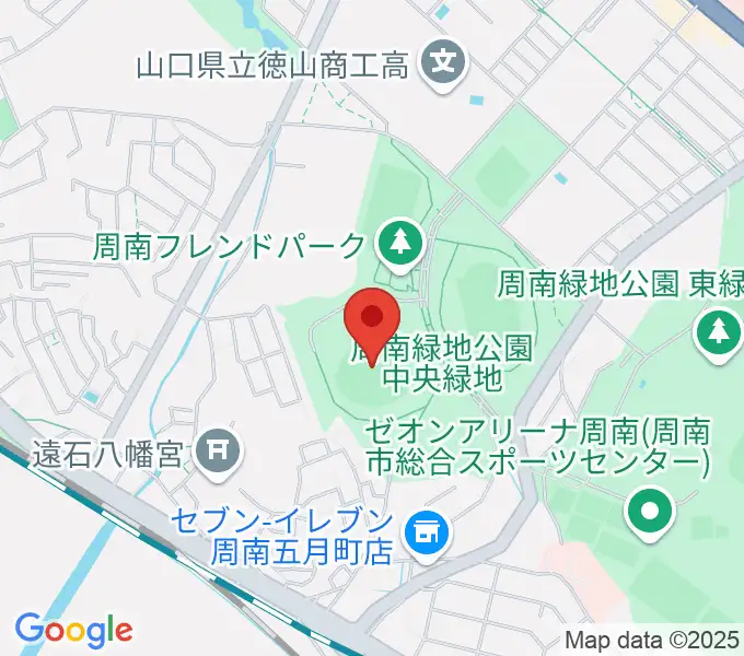 周南市野球場の地図