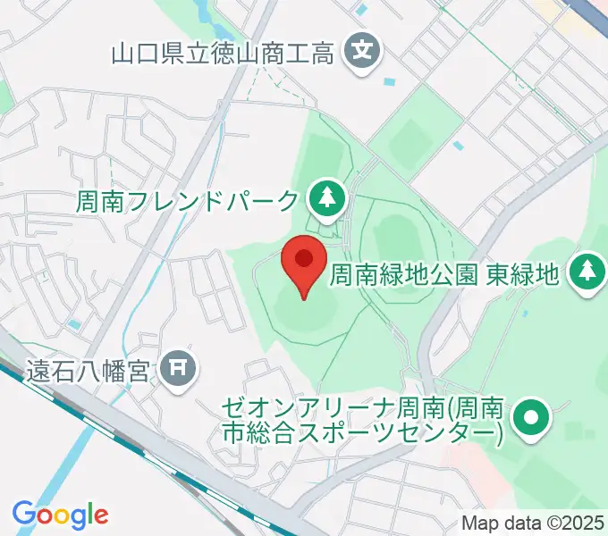 周南市野球場の地図